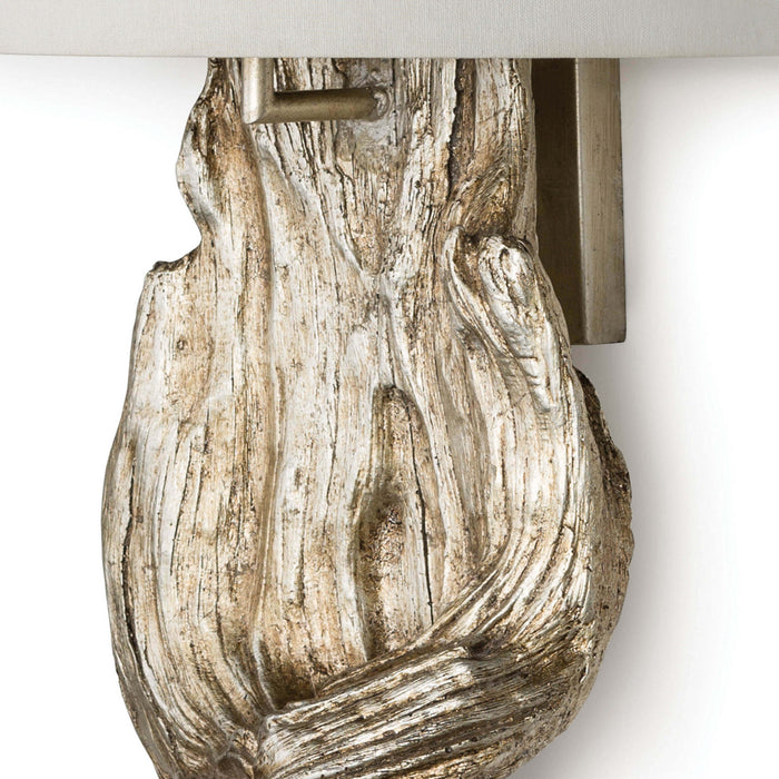 Regina Andrew - 15-1011AMBSL - Two Light Wall Sconce - Driftwood - Ambered Silver Leaf