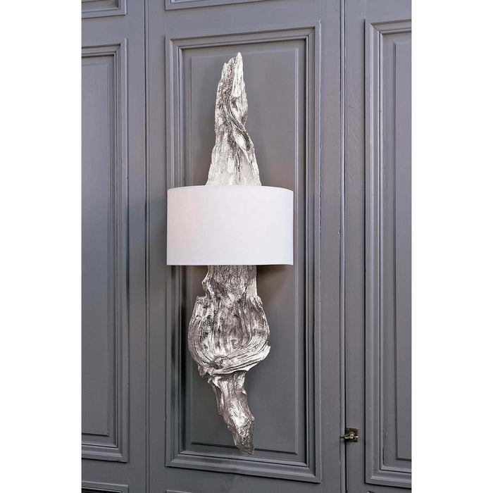 Regina Andrew - 15-1011AMBSL - Two Light Wall Sconce - Driftwood - Ambered Silver Leaf