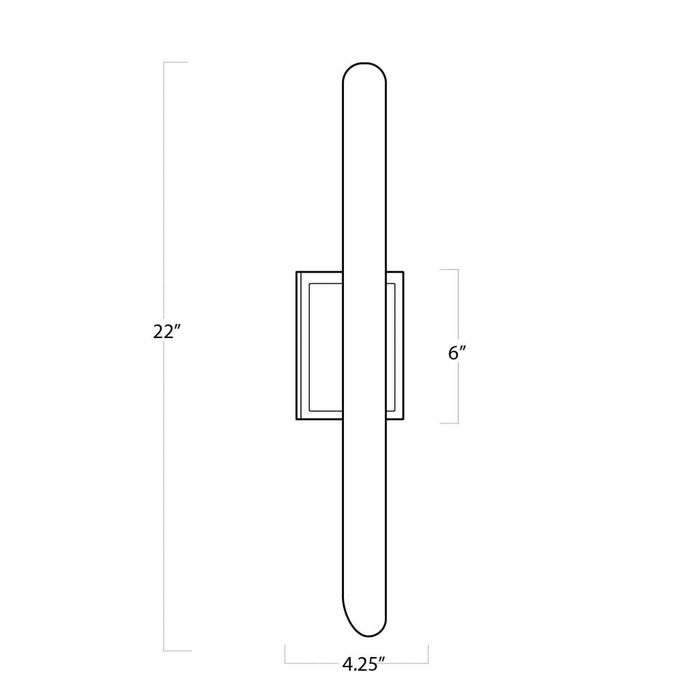 Regina Andrew - 15-1045PN - Two Light Wall Sconce - Redford - Polished Nickel