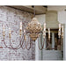 Regina Andrew - 16-1018 - Eight Light Chandelier - Wood - Distressed Painted