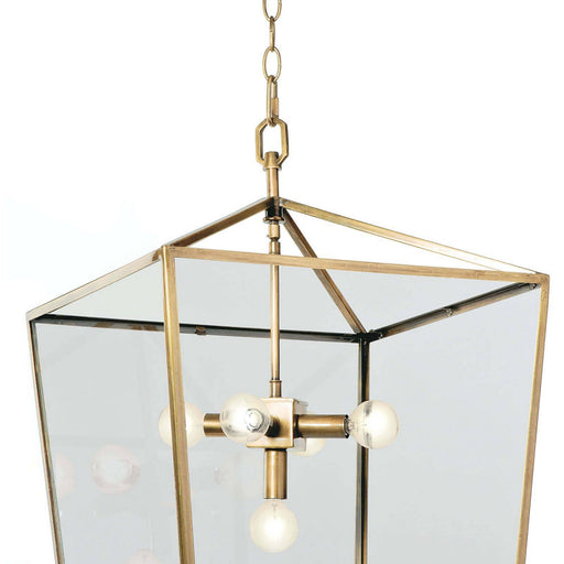 Regina Andrew - 16-1039NB - Five Light Lantern - Camden - Natural Brass