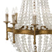 Regina Andrew - 16-1056 - Eight Light Chandelier - Frosted - Antique Gold