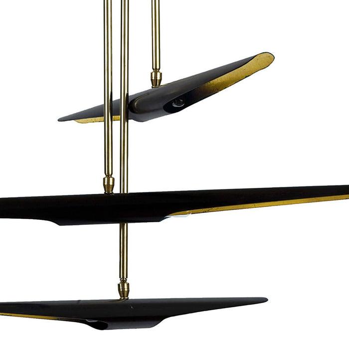 Regina Andrew - 16-1081BLK - Six Light Chandelier - Concorde - Blackened Steel