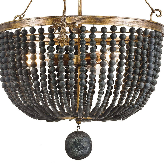 Regina Andrew - 16-1082 - Three Light Chandelier - Fabian - Black