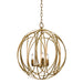 Regina Andrew - 16-1096GL - Three Light Pendant - Ofelia - Gold Leaf