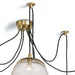 Regina Andrew - 16-1112NB - Six Light Chandelier - Molten - Natural Brass