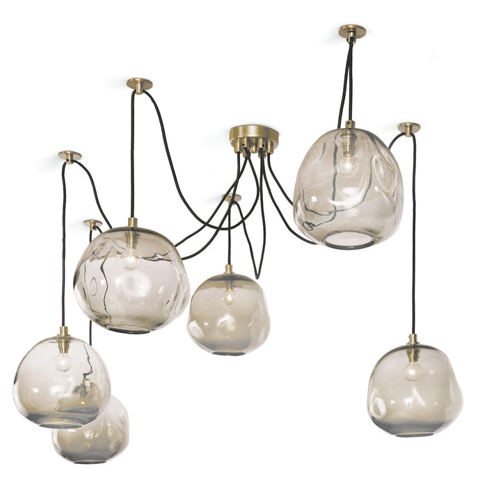 Regina Andrew - 16-1112NB - Six Light Chandelier - Molten - Natural Brass