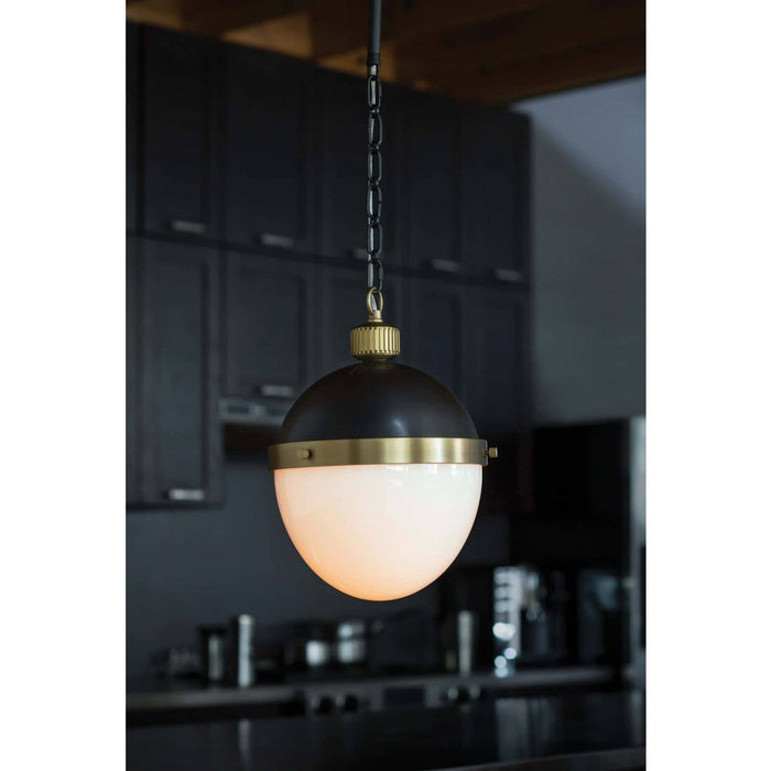 Regina Andrew - 16-1118BBNB - One Light Pendant - Otis - Blackened Brass