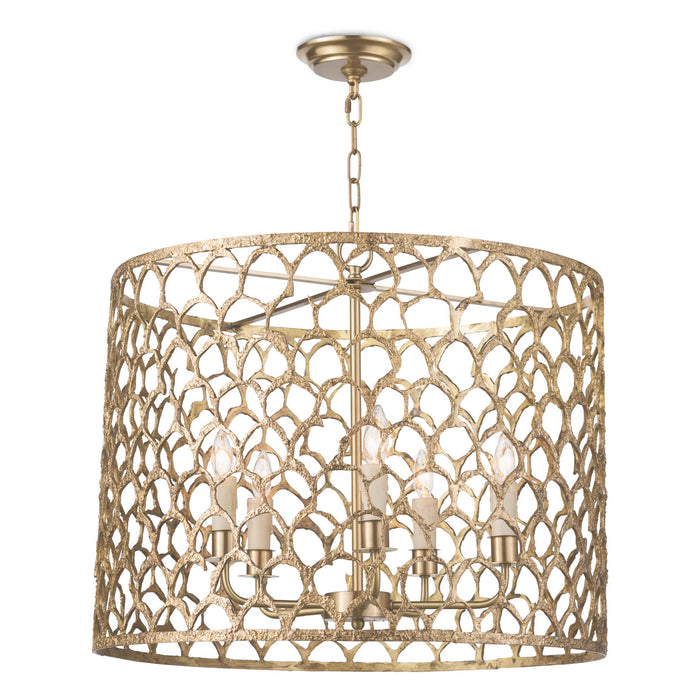 Regina Andrew - 16-1131 - Five Light Chandelier - Cabana - Natural Brass