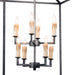 Regina Andrew - 16-1132BI - Eight Light Lantern - Cape - Blackened Iron