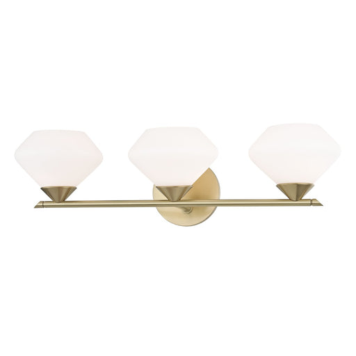 Mitzi - H136303-AGB - Three Light Bath and Vanity - Valerie - Aged Brass