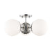 Mitzi - H193603-PN - Three Light Semi Flush Mount - Paige - Polished Nickel