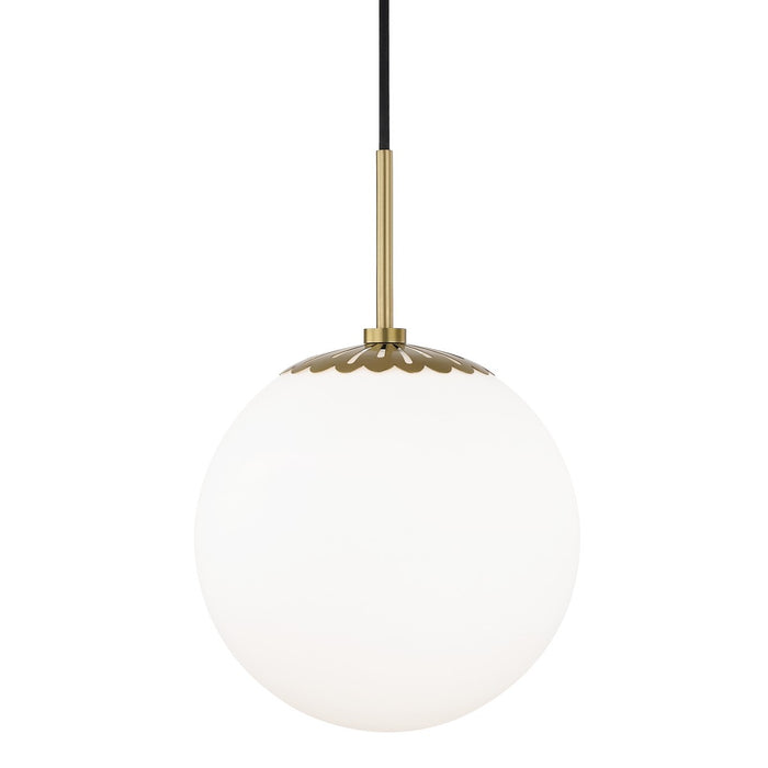 Mitzi - H193701L-AGB - One Light Pendant - Paige - Aged Brass