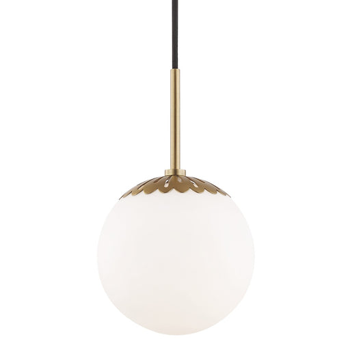 Mitzi - H193701S-AGB - One Light Pendant - Paige - Aged Brass