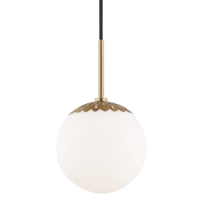 Mitzi - H193701S-AGB - One Light Pendant - Paige - Aged Brass