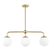 Mitzi - H193903-AGB - Three Light Linear - Paige - Aged Brass