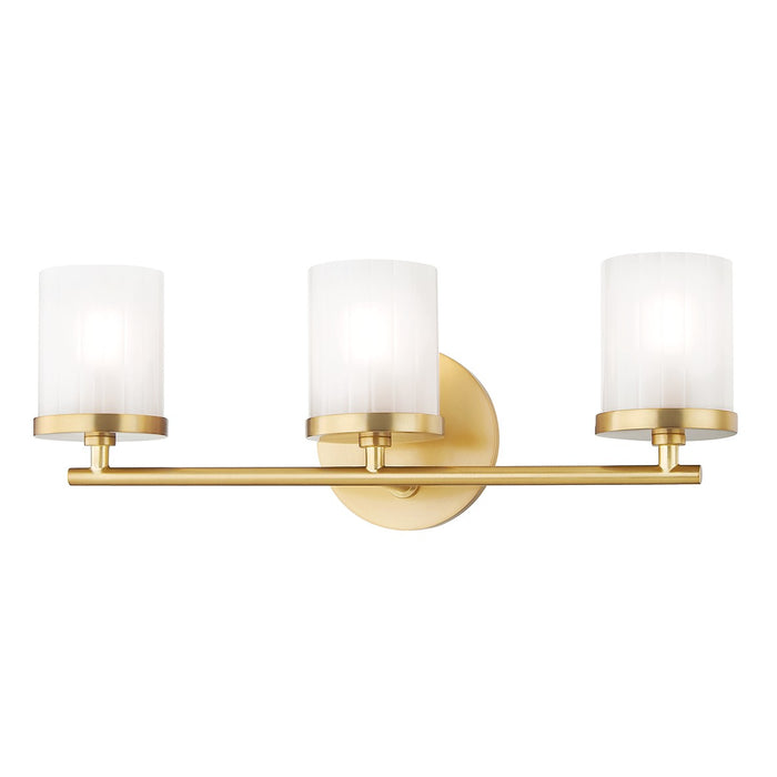 Mitzi - H239303-AGB - Three Light Bath and Vanity - Ryan - Aged Brass