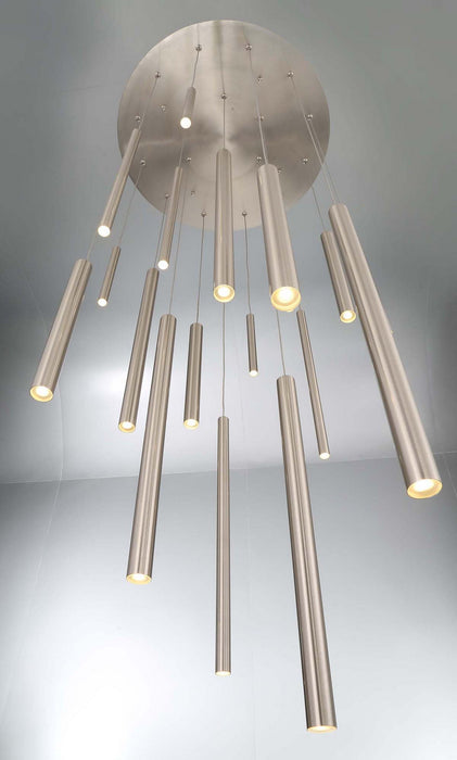 Eurofase - 31445-025 - LED Chandelier - Santana - Satin Nickel