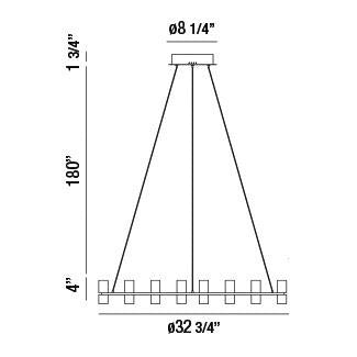 Eurofase - 33725-017 - LED Chandelier - Netto - Chrome