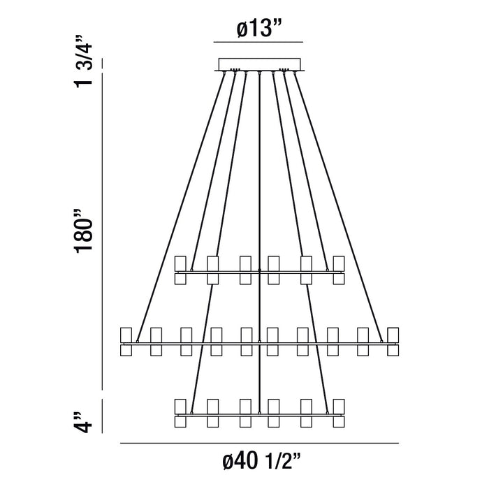 Eurofase - 33726-014 - LED Chandelier - Netto - Chrome