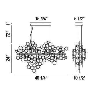 Eurofase - 34031-018 - 12 Light Chandelier - Trento - Champagne Silver