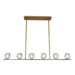 Kalco - 311760WB - LED Island Pendant - Stella - Winter Brass