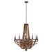 Kalco - 505272RM - 12 Light Chandelier - Beechwood - Royal Mahogany