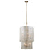 Kalco - 505850OL - Six Light Foyer Pendant - Roxy - Oxidized Gold Leaf