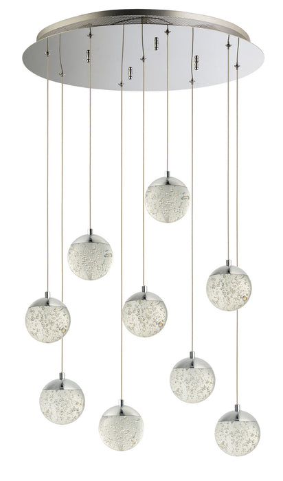 ET2 - E24269-91PC - LED Pendant - Orb II - Polished Chrome