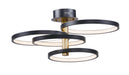 ET2 - E24324-BKGLD - LED Pendant - Hoopla - Black / Gold