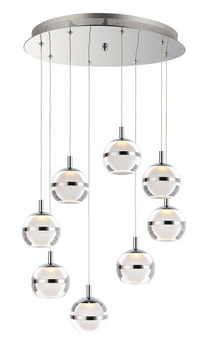 ET2 - E24598-93PC - LED Pendant - Swank - Polished Chrome