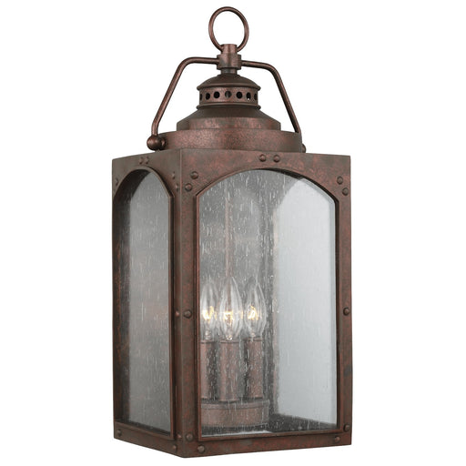 Generation Lighting. - OL14372CO - Three Light Outdoor Wall Lantern - Randhurst - Copper Oxide