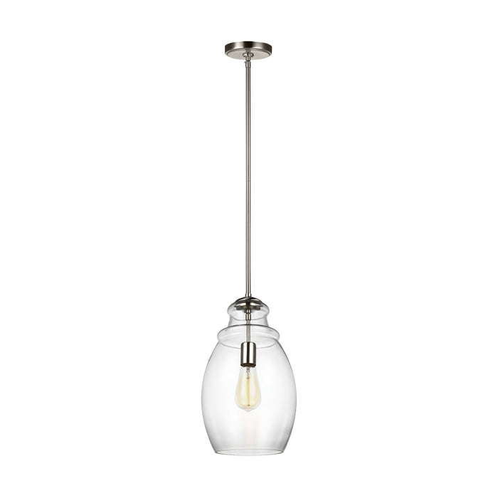 Generation Lighting. - P1484SN - One Light Pendant - Marino - Satin Nickel