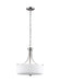 Generation Lighting. - 6528803-962 - Three Light Pendant - Canfield - Brushed Nickel