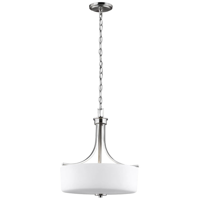 Generation Lighting. - 6528803EN3-962 - Three Light Pendant - Canfield - Brushed Nickel