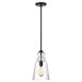 Generation Lighting. - 6536901-710 - One Light Pendant - Kea - Bronze