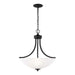 Generation Lighting. - 6616503-112 - Three Light Pendant - Geary - Midnight Black