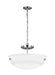 Generation Lighting. - 7715202-05 - Two Light Semi-Flush Convertible Pendant - Kerrville - Chrome