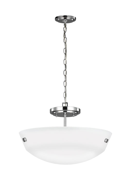 Generation Lighting. - 7715202EN3-05 - Two Light Semi-Flush Convertible Pendant - Kerrville - Chrome