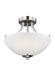 Generation Lighting. - 7716502-962 - Two Light Semi-Flush Convertible Pendant - Geary - Brushed Nickel