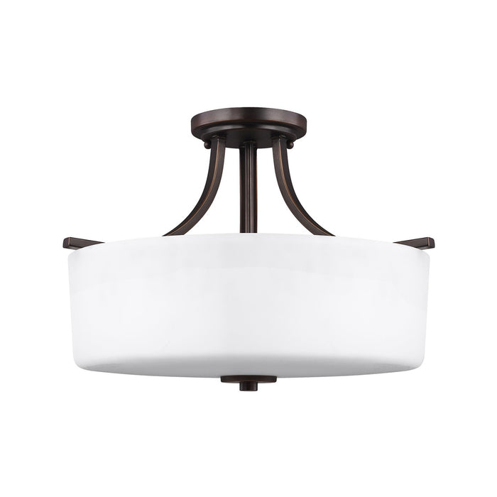 Generation Lighting. - 7728803EN3-710 - Three Light Semi-Flush Mount - Canfield - Bronze