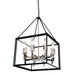 Artcraft - AC10069BC - Eight Light Chandelier - Vineyard - Black & Chrome