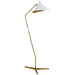 Visual Comfort Signature - ARN 1013HAB-WHT - One Light Floor Lamp - Mayotte - Hand-Rubbed Antique Brass