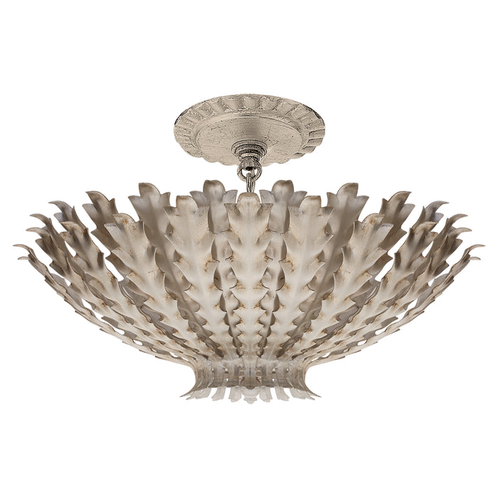 Visual Comfort Signature - ARN 4011BSL - Three Light Chandelier - Hampton - Burnished Silver Leaf