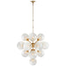 Visual Comfort Signature - ARN 5402HAB-WG - 17 Light Chandelier - Cristol - Hand-Rubbed Antique Brass