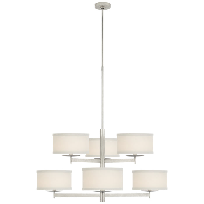 Visual Comfort Signature - KS 5070BSL-L - Six Light Chandelier - Walker - Burnished Silver Leaf