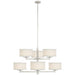 Visual Comfort Signature - KS 5070BSL-L - Six Light Chandelier - Walker - Burnished Silver Leaf