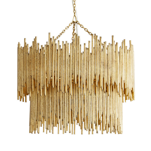 Arteriors - 84006 - Eight Light Pendant - Prescott - Gold Leaf