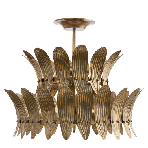 Arteriors - 84310 - Eight Light Chandelier - Analise - Vintage Brass