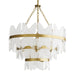 Arteriors - 89101 - Seven Light Chandelier - Millie - Antique Brass